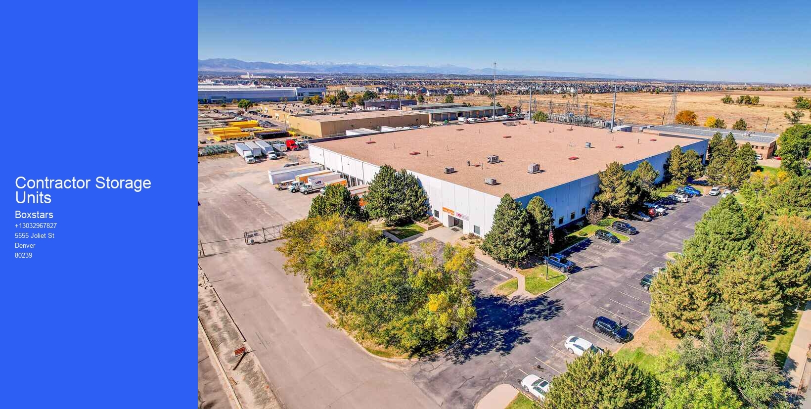 Contractor Storage Units